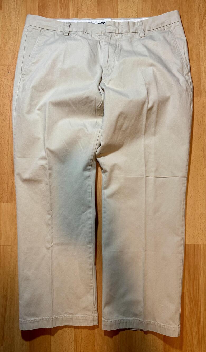 Old Navy Pants Mens 38x30 Khaki Classic Straight Beige Chino Casual 100% Cotton